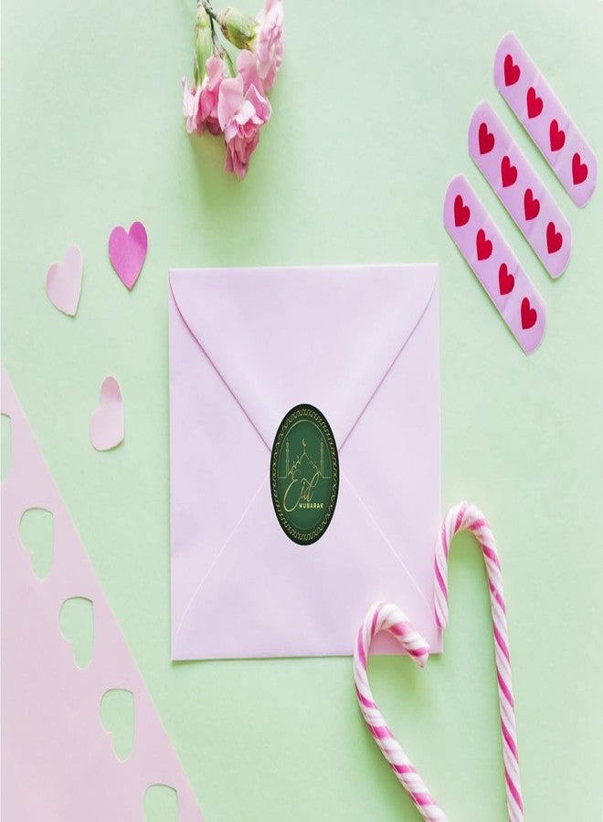 D2C Eid Mubarak Round Stickers for Gift Wrapping and Packaging | Paper Stickers, 1.5 x 1.5 Inches Qty :77pc - Image 4